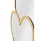 LUSTRO GLAM DOUBLE HEART 65X2X50 cm (WYMIARY WEWNĘTRZNE 60X45 cm)